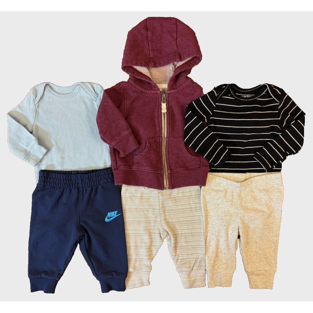 Carters Baby Boy 3 Months Outfit Bodysuits Pants Zip Hoodie Jacket Clothes Lot